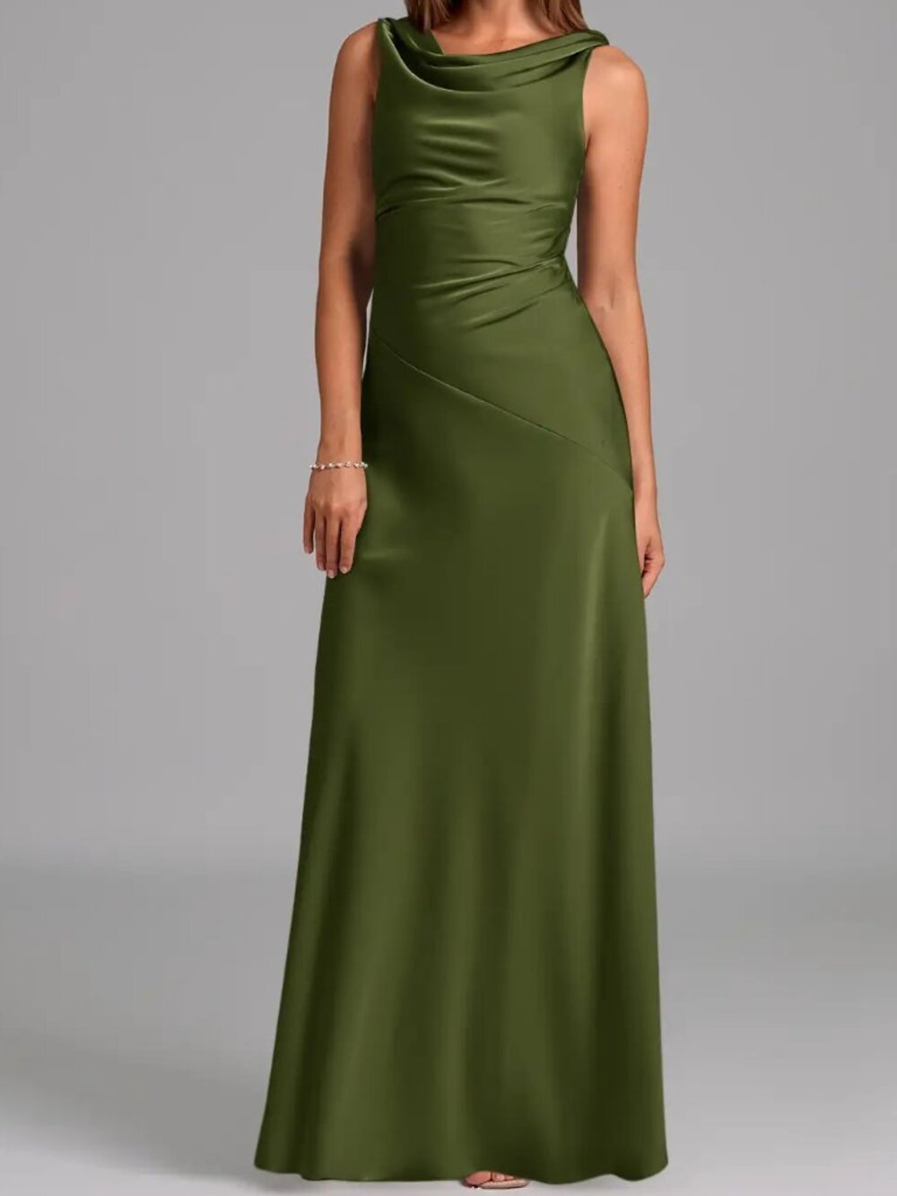 Nerine Olive Green Dress
